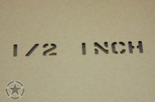 Schriftschablonen 1/2