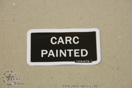 Aufkleber CARC PAINTED  65x39 mm