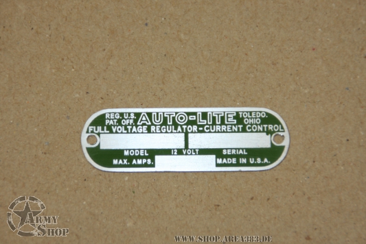 Plate Autolite Regler 12V