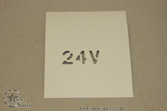 Schriftschablone 24V   1 Inch