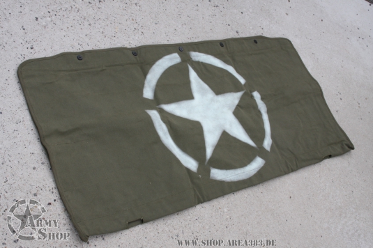 Scheibenrahmenabdeckung Willys MB Canvas Stoff US