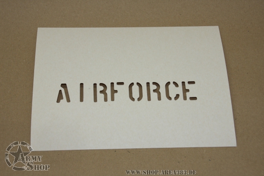 Schriftschablone AIRFORCE 1 Inch