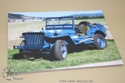 Foto Willys MB, RAF , 42 cm x 29 cm