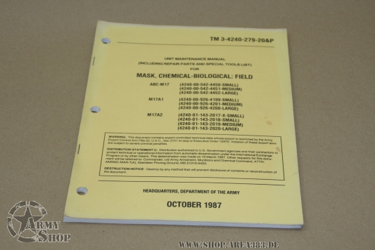 TM 3-4240-279-20&P ; -, Mask, chemical, aircraft, ABC-M24
