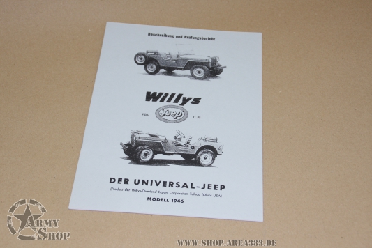 Beschreibung und Prüfungsbericht CJ Jeep in Deutsch