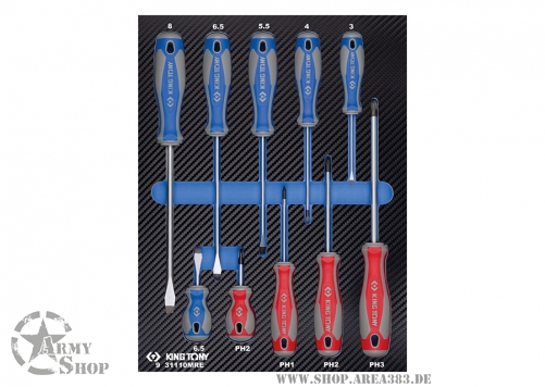 Schlitz- und PHILLIPS®-Schraubendreher (KING TONY TOOLS)