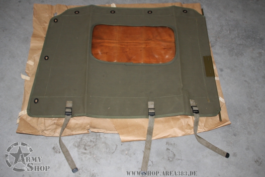 Seitenteil Canvas NOS M38  Scheibe vergilbt