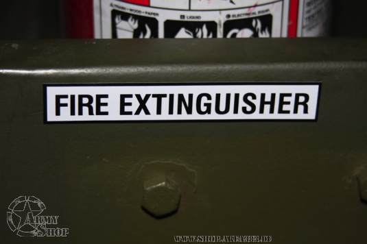 Aufkleber FIRE EXTINGUISHER 94 mm x 15 mm