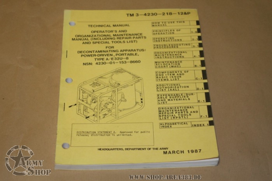 TM 3-4230-218-12&P Decontaminating Apparatus