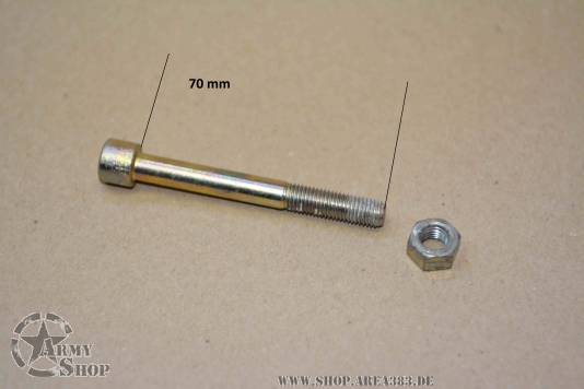 Blattfeder Mittelbolzen Schaft 70 mm