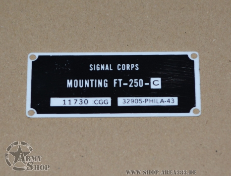 Plate Funkgerät FT-250 (PVC)