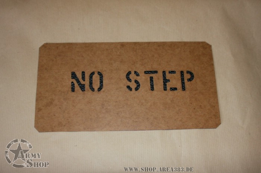 Schriftschablone NO STEP 1 Inch