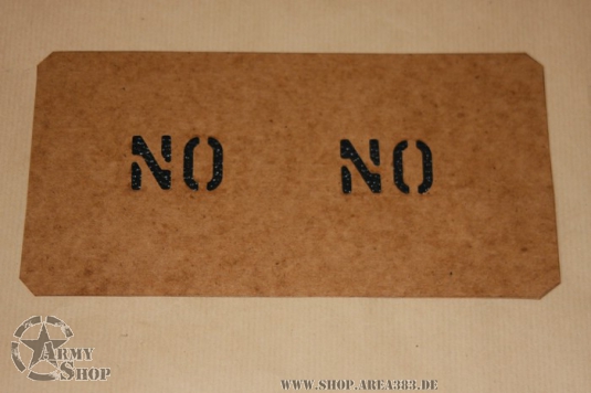 Schriftschablone NO NO 1 Inch Cucv Chevy