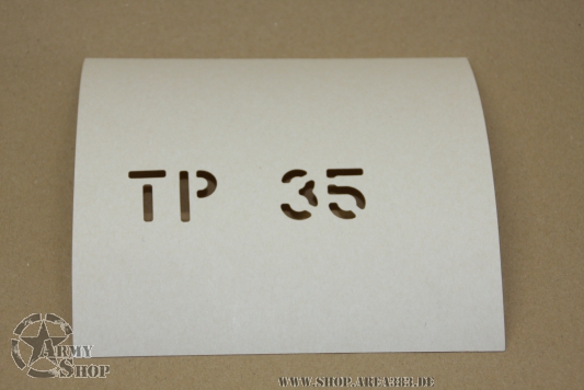 Schriftschablone TP 35 1 Inch