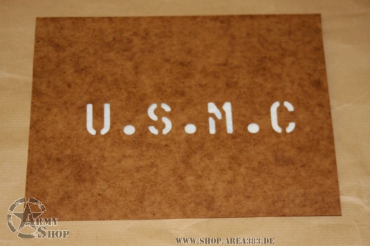 Schriftschablone U.S.M.C 1 Inch