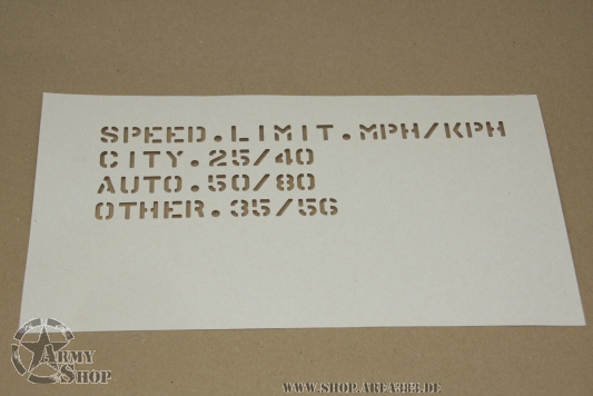 Schriftschablone 1/2 