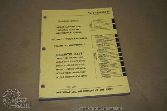TM 9-1220-220-34 Ballistic DRIVE