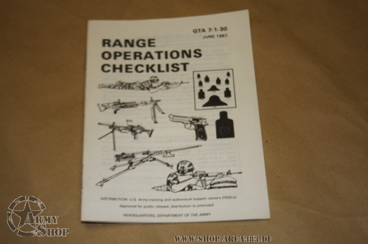 Range Operations Checklist GTA 7-1-30