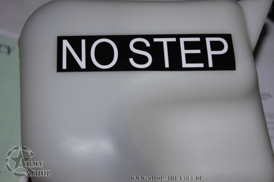 Aufkleber NO STEP  130 mm x 30 mm