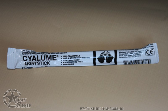 Original Cyalume Leuchtstab Weiss