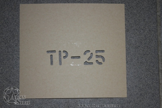 Schriftschablone TP-25 1 Inch