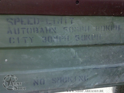 Schriftschablone NO SMOKING 1 Inch Chevy CUCV
