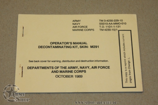 TM 3-4230-224-10, Operators Manual