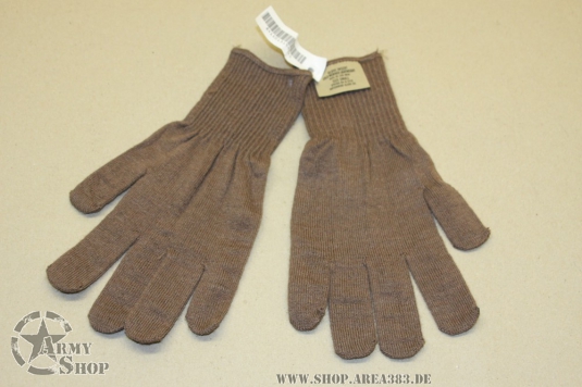 US Fingerhandschuhe, braun small