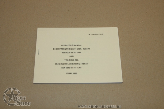TM 3-4230-216-10 Decontaminating Kit
