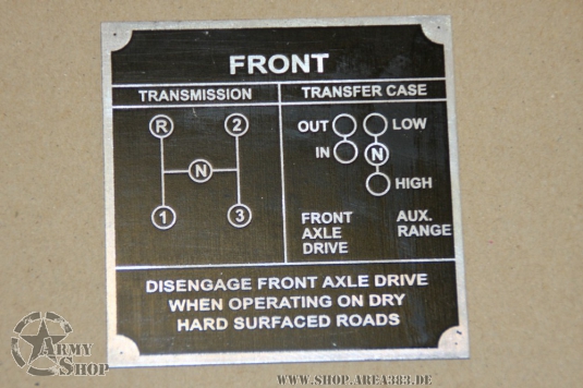 Plate Transmission Willys