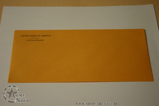 US Army Briefumschläge OFFICIAL BUSINESS