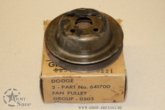 Riemenscheibe Wasserpumpe 6 Volt Dodge WC