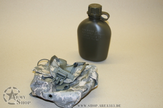 US ARMY Trinkflasche Mit Hülle ACU