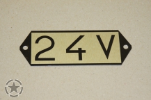 Plate 24 V (14,5 cm x 5,5 cm )