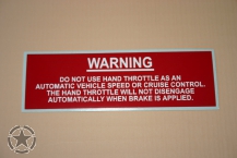 Hand Throttle 132mmx40mm