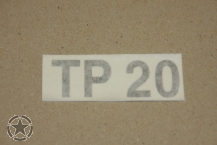Aufkleber tire pressure  TP 20  ( 1 