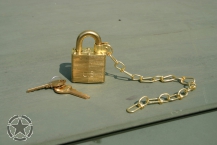 US Army Schloß mit Kette 04