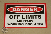 Aufleber  DANGER DOG AREA
