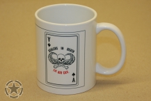 Kaffeetasse  vietnam death card  beidseitig bedruckt
