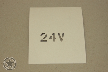 Schriftschablone 24V   1 Inch
