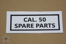 Aufkleber CAL.50 Spare Parts
