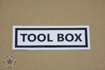 Aufkleber   TOOL BOX