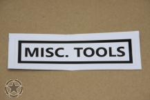 Aufkleber   MISC. TOOLS