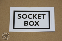 Aufkleber   SOCKET BOX