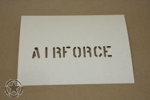 Schriftschablone AIRFORCE 1 Inch