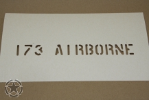 Schriftschablone 173 AIRBORNRE 1 Inch