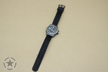 Uhr US-Style  Steel IP schwarz Armystyle
