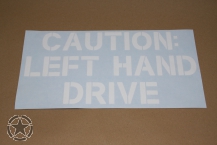 Aufkleber  LEFT HAND DRIVE
