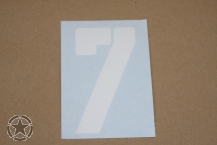 Aufkleber # 7  Schrifthöhe 10,2 cm