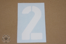 Aufkleber # 2  Schrifthöhe 10,2 cm